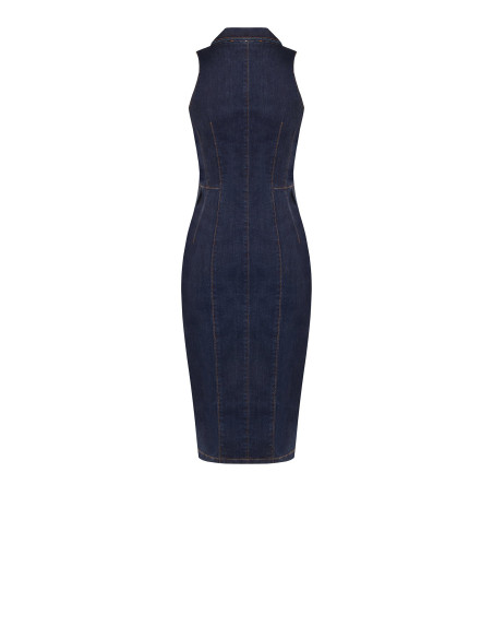 Rinascimento Stretch Denim Sheath Dress, Zero Wash