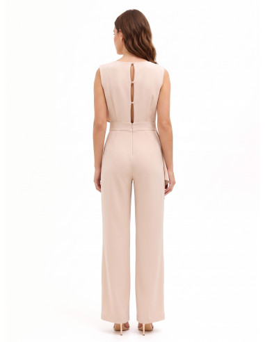 Tuta Intera Palazzo In Tessuto Cadi Con Drappeggio E Dettaglio Gioiello Rinascimento
