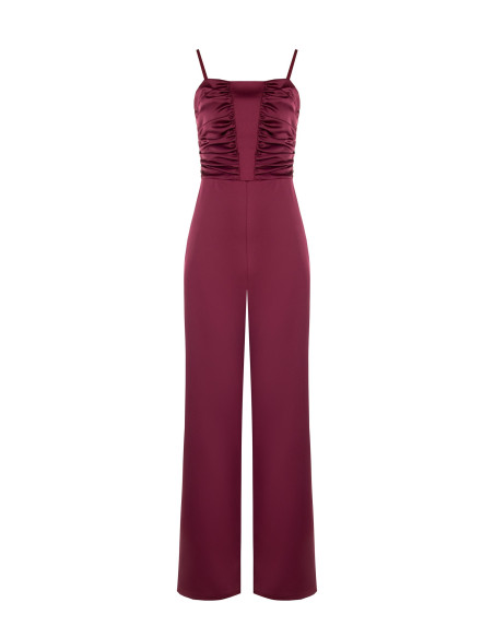 Combinaison en satin avec corsage froncé « Rinascimento »
