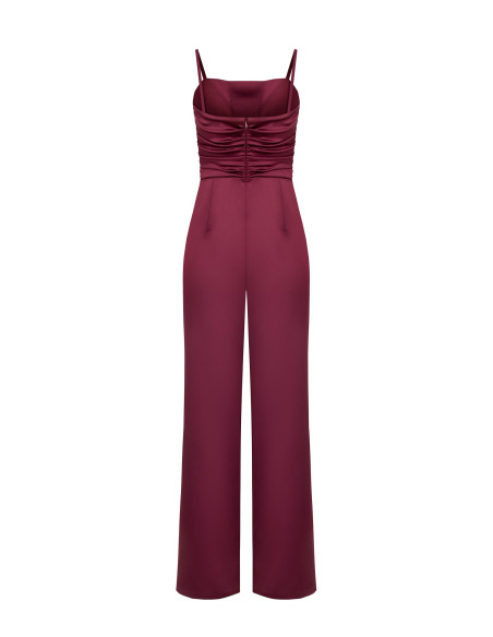 Combinaison en satin avec corsage froncé « Rinascimento »