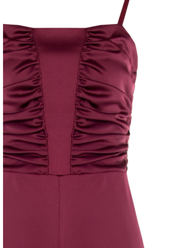 Combinaison en satin avec corsage froncé « Rinascimento »