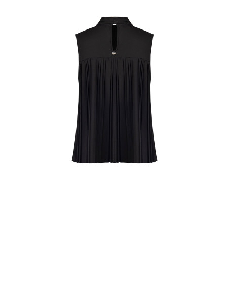 Loose-fitting top in pleated Georgette, ‘Rinascimento’ style