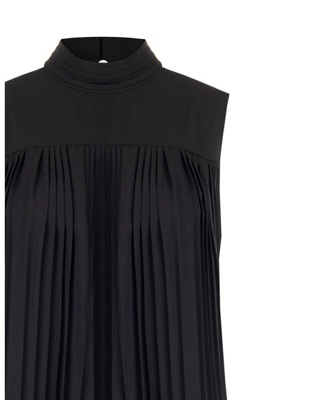 Loose-fitting top in pleated Georgette, ‘Rinascimento’ style
