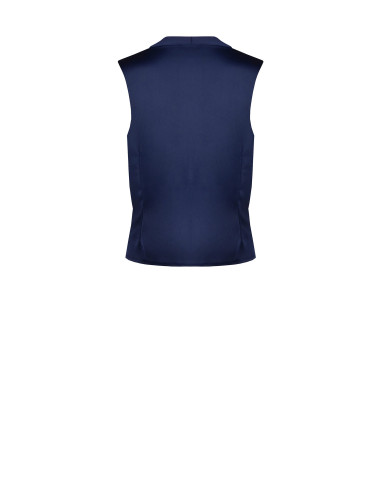 Blusa In Raso Con Scollo A V Ad Incrocio Drappeggiato Rinascimento