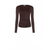 Fitted Top in a Viscose Blend, Gathered at the Sides with ‘Rinascimento’ Rhinestones