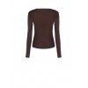 Fitted Top in a Viscose Blend, Gathered at the Sides with ‘Rinascimento’ Rhinestones