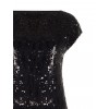 Top Sfiancato E Corto Ricoperto Di Paillettes Rinascimento