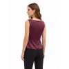 Satin Fitted Top with a Boat Neck and Draping at the Side – Rinascimento