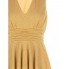 Glitter-effect Lurex Peplum Top with a Rinascimento-style V-neck