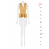 Glitter-effect Lurex Peplum Top with a Rinascimento-style V-neck