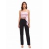 Satin and Sequinned Bustier Crop Top with Long Rinascimento-Style Ruffles