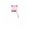 Crop Top Bustier In Raso E Paillettes Con Lungo Volant Rinascimento