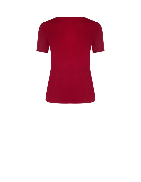 Regular-fit cotton T-shirt with embossed ‘Rinascimento’ logo print