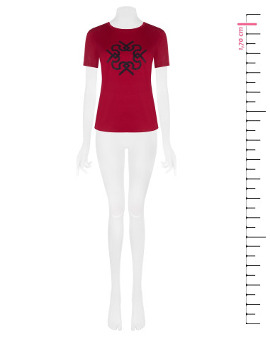 Regular-fit cotton T-shirt with embossed ‘Rinascimento’ logo print
