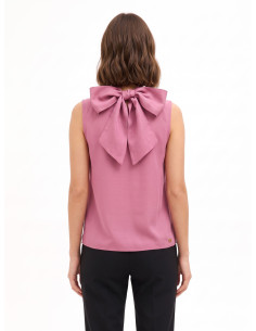 Blouse fluide en mélange de lyocell avec nœud dans le dos « Rinascimento » 2
