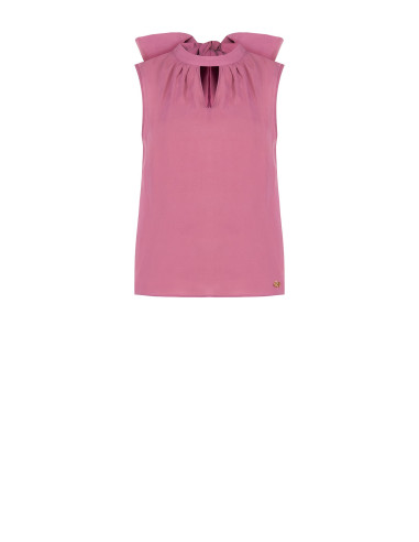 Blusa Fluida In Misto Lyocell Con Fiocco Dietro Rinascimento