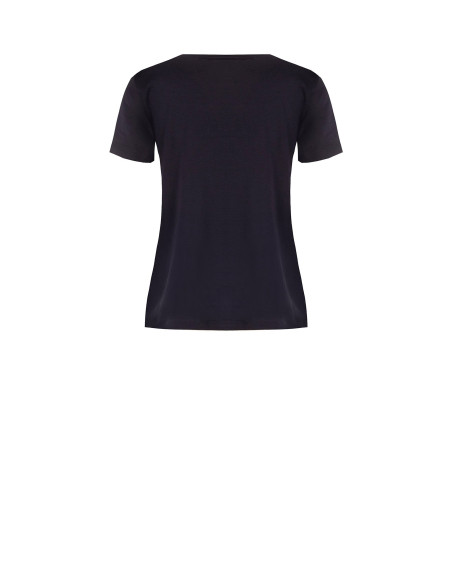 T-shirt coupe classique en coton mélangé, avec motif « Rr » floqué « Rinascimento »
