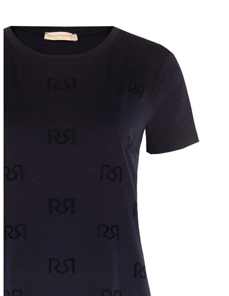 Regular-fit T-shirt in a cotton blend with a flocked ‘Rr’ logo in the ‘Rinascimento’ style