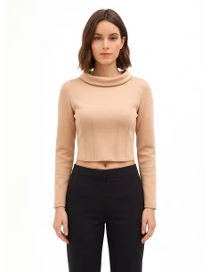 Pull court en néoprène léger avec poignets « Camicia Rinascimento »