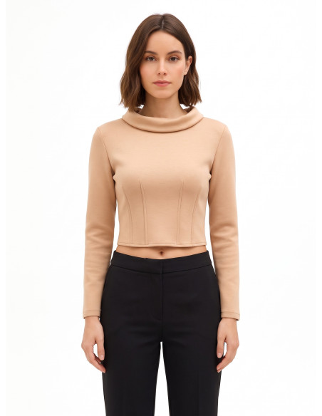 Maglia Corta In Neoprene Leggero Con Polsini Camicia Rinascimento