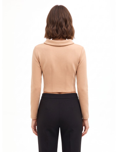 Pull court en néoprène léger avec poignets « Camicia Rinascimento »