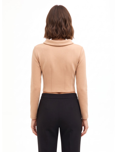 Lightweight Neoprene Short-Sleeved Top with Cuffs – Rinascimento Shirt