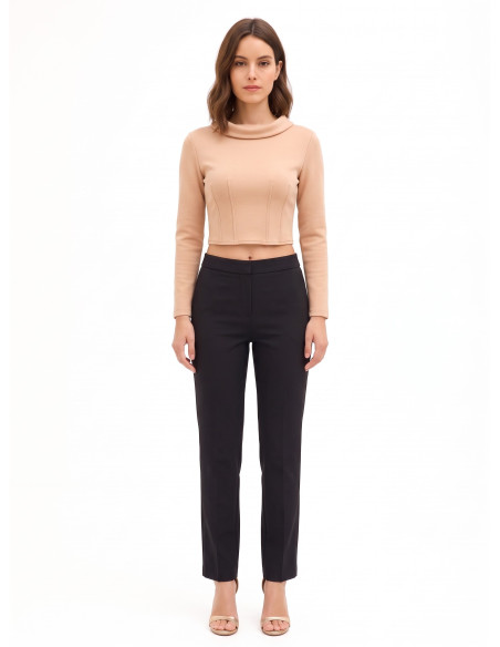 Pull court en néoprène léger avec poignets « Camicia Rinascimento »