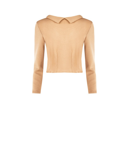 Lightweight Neoprene Short-Sleeved Top with Cuffs – Rinascimento Shirt