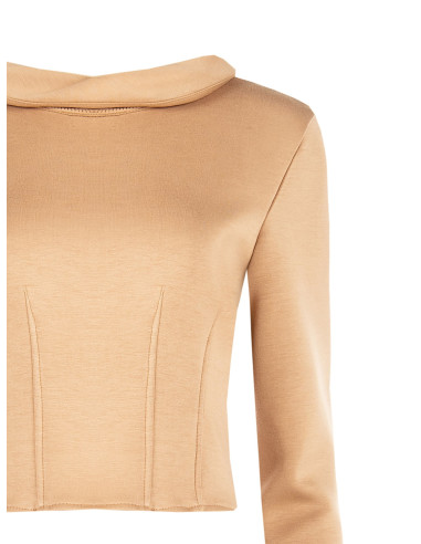 Pull court en néoprène léger avec poignets « Camicia Rinascimento »
