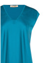 Blusa Fluida In Raso Con Scollo A V Rinascimento