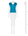 Blusa Fluida In Raso Con Scollo A V Rinascimento