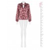 Blusa Fluida In Raso Con Stampa Paisley E Collo Arrotolato Rinascimento