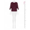 Blusa Fluida In Georgette Con Mantella Integrata Rinascimento