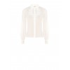Camicia In Georgette Trasparente Con Volant In Pizzo Rinascimento