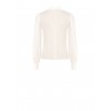 Camicia In Georgette Trasparente Con Volant In Pizzo Rinascimento