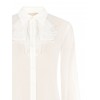 Chemise en georgette transparente avec volants en dentelle « Rinascimento »