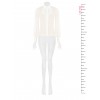 Camicia In Georgette Trasparente Con Volant In Pizzo Rinascimento