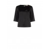 Blusa Ampia In Raso Con Cut-Out E Arriccio Su Una Spalla Rinascimento