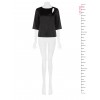Blusa Ampia In Raso Con Cut-Out E Arriccio Su Una Spalla Rinascimento