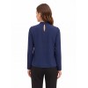 Blouse fluide en georgette avec plis sur le devant « Rinascimento »