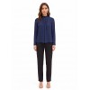 Blouse fluide en georgette avec plis sur le devant « Rinascimento »