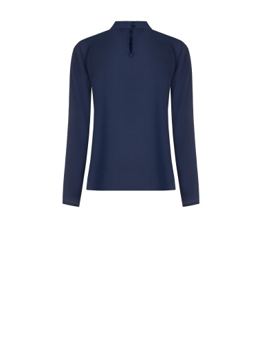Blusa Fluida In Georgette Con Pieghe Sul Davanti Rinascimento