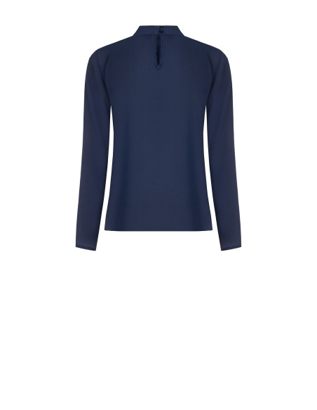 Blouse fluide en georgette avec plis sur le devant « Rinascimento »