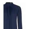 Blusa Fluida In Georgette Con Pieghe Sul Davanti Rinascimento