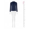 Blouse fluide en georgette avec plis sur le devant « Rinascimento »
