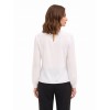 Rinascimento Georgette Blouse with Draping and Chain Detail