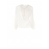 Blusa In Georgette Con Drappeggio E Dettaglio Catena Rinascimento