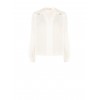 Flowy Georgette Blouse with V-neck and RR Rinascimento Logo Labels