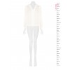 Flowy Georgette Blouse with V-neck and RR Rinascimento Logo Labels