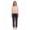 Georgette Blouse with Layered Ruffles and a Decorative ‘Rinascimento’ Brooch